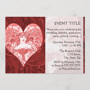 Queen of Hearts Invitation