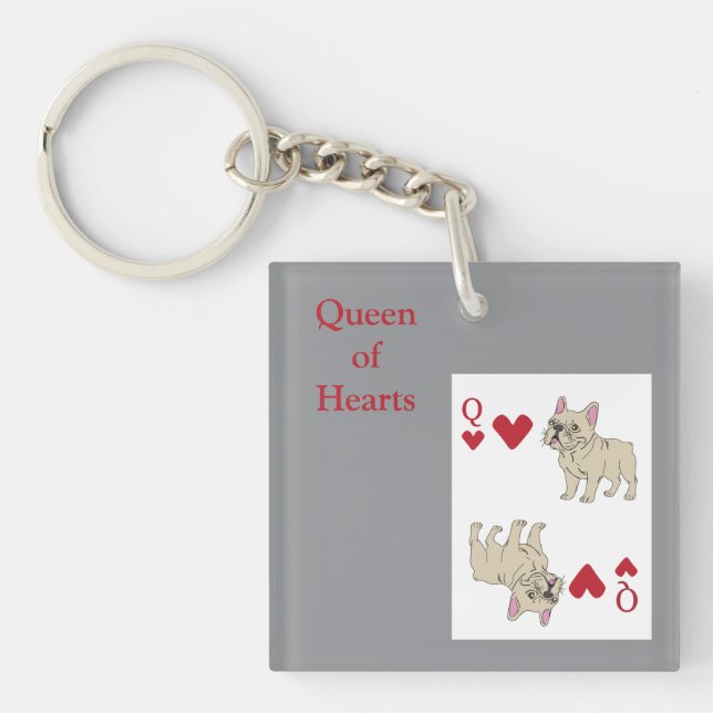Queen of Hearts Key Ring (Front)