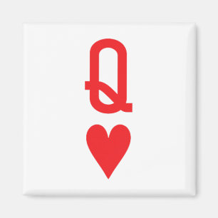 Queen Of Hearts King Of Heart Couple Matching Wome Magnet