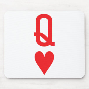 Queen Of Hearts King Of Heart Couple Matching Wome Mouse Mat