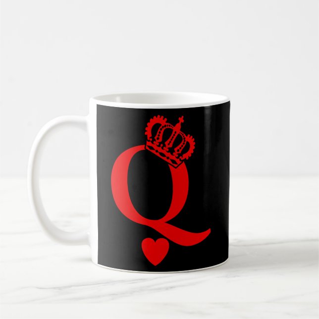 Queen Of Hearts King Of Hearts Playing Cards Deck  Coffee Mug (Left)
