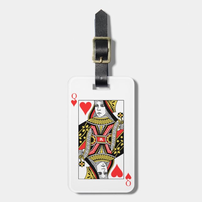 Queen of Hearts Luggage Tag (Front Vertical)