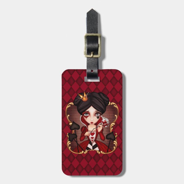 Queen Of Hearts Luggage Tag (Front Vertical)
