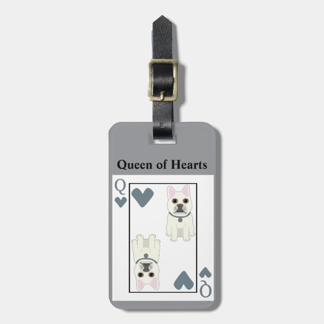 Queen of Hearts Luggage Tag (Front Vertical)