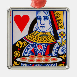 Queen of Hearts made some tarts Metal Tree Decoration