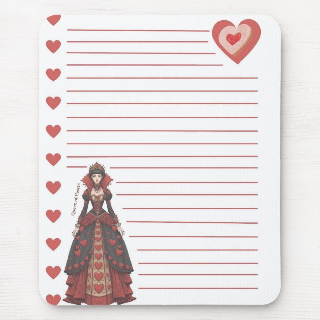 Queen of Hearts Mouse Mat (Front)