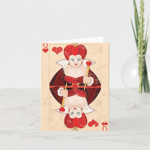 Queen Of Hearts Note Cards