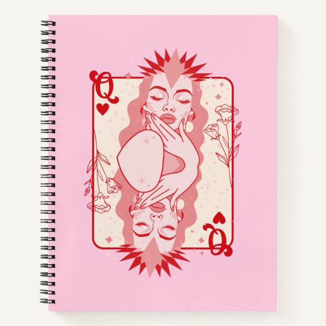 Queen of Hearts  Notebook (Front)