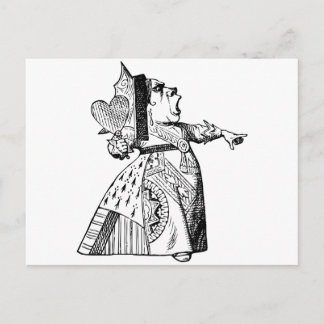 Queen of Hearts - Off with her head! Postcard