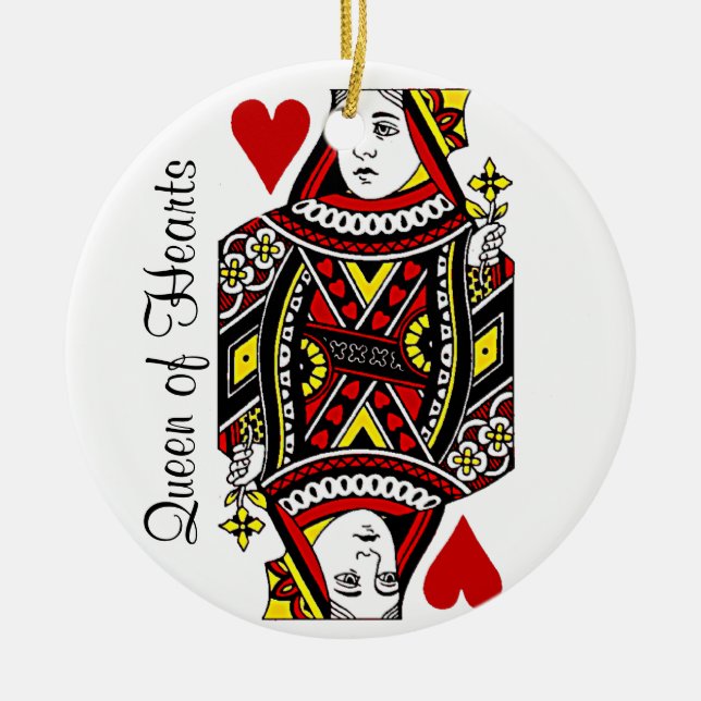 Queen of Hearts Ornament (Front)
