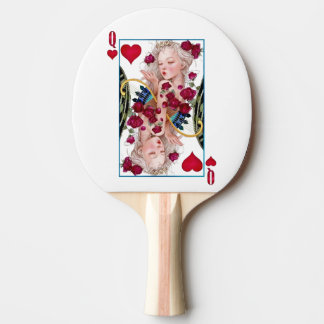 Queen of Hearts Oversized Graphic, Playing Cards Ping Pong Paddle