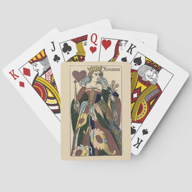 Queen of hearts personalise Bicycle Playing Cards (Back)