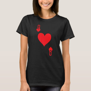 Queen Of Hearts - Playing Card Halloween Costume L T-Shirt