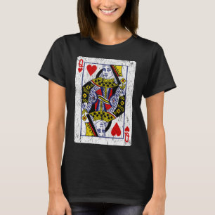 Queen of Hearts Playing Card T-Shirt