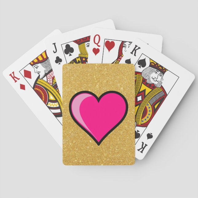 Queen of Hearts Playing Cards (Back)