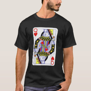 Queen Of Hearts Playing Cards Halloween Costume Ca T-Shirt