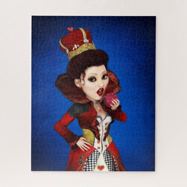 Queen of Hearts Portrait  Jigsaw Puzzle (Vertical)