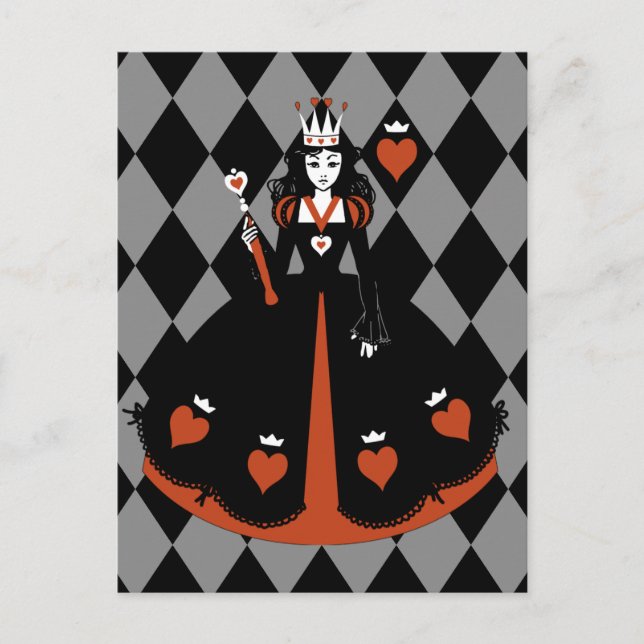 Queen of Hearts Postcard (Front)