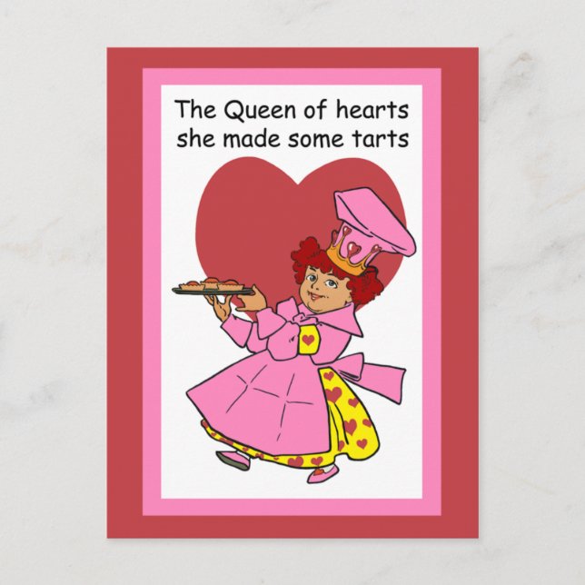 Queen of Hearts Postcard (Front)