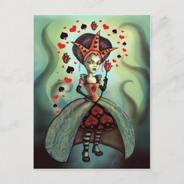 Queen of Hearts Postcard (Front)