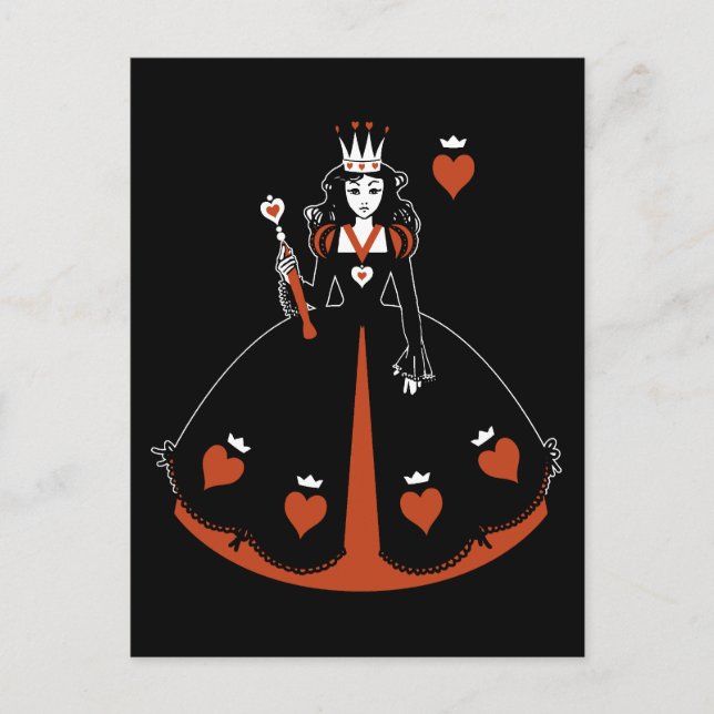 Queen of Hearts Postcard (Front)