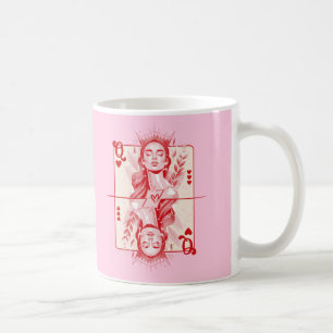 Queen of Hearts Preppy Art Coffee Mug