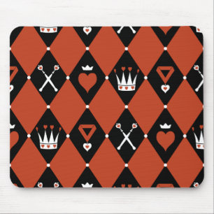 Queen of Hearts Royal Motifs Mouse Mat
