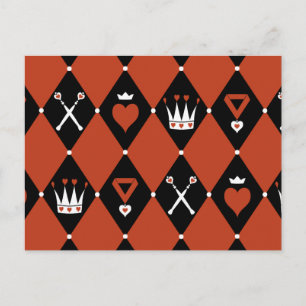 Queen of Hearts Royal Motifs Postcard