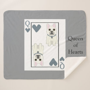 Queen of Hearts Sherpa Blanket