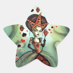 Queen of Hearts Star Sticker