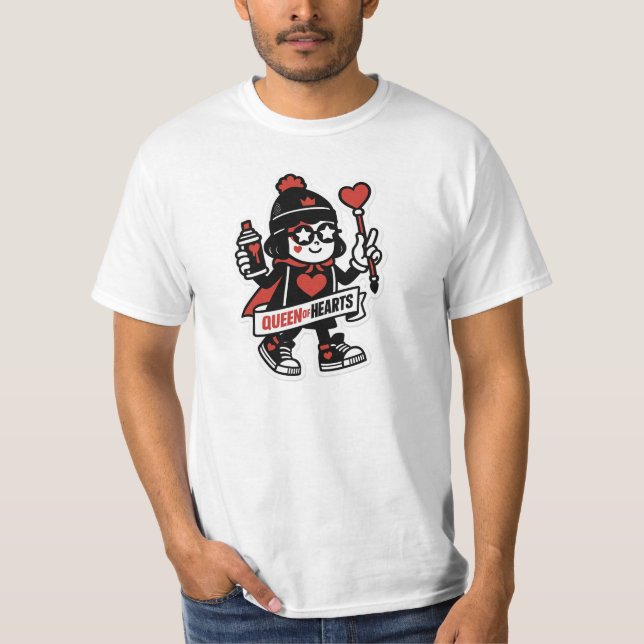 Queen of Hearts Street Mascot — Grind Crew Edition T-Shirt (Front)