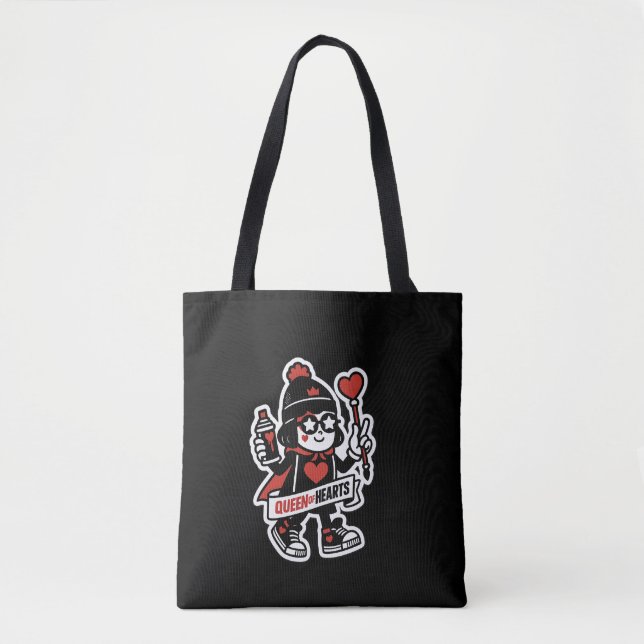 Queen of Hearts Street Mascot — Grind Crew Edition Tote Bag (Front)