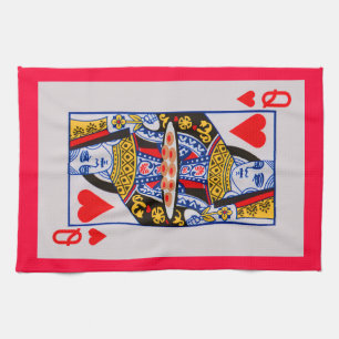 Queen of Hearts Tea Towel