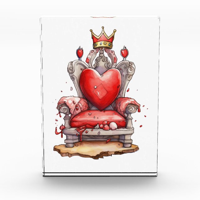 Queen of Hearts Throne Photo Block (Front)