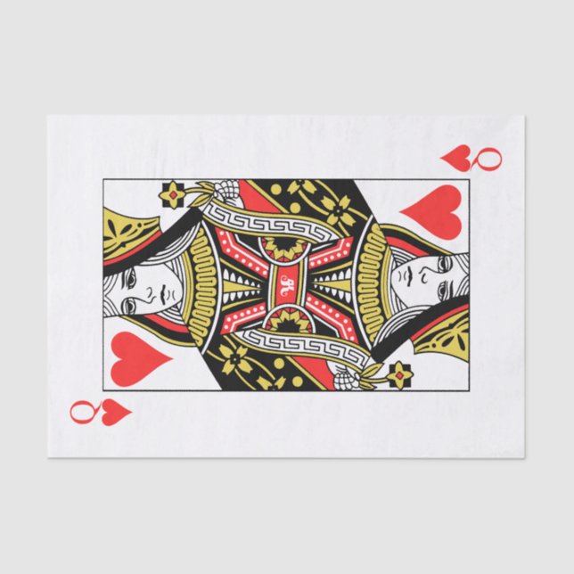 Queen of Hearts Tissue Paper (Front)