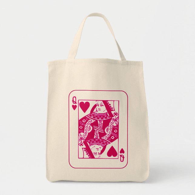 QUEEN OF HEARTS TOTE BAG (Front)