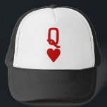 Queen of hearts trucker hat<br><div class="desc">be the real queen that you are</div>