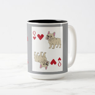 Queen of Hearts Two-Tone Coffee Mug