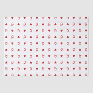 Queen of Hearts Valentine’s Day Modern Card Tissue Paper