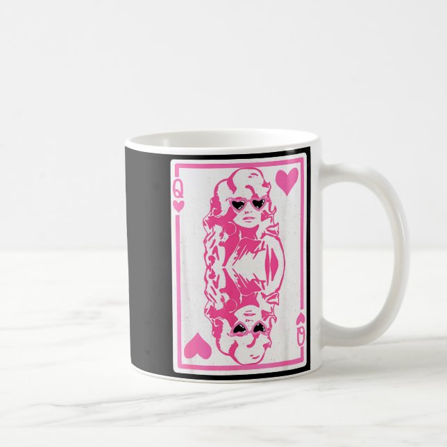 Queen Of Hearts Valentines Day  Coffee Mug (Right)