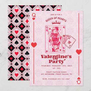Queen of Hearts Valentine's Day Invitation