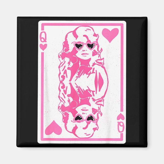 Queen Of Hearts Valentines Day  Magnet (Front)