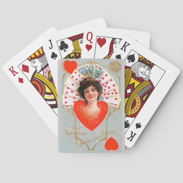 QUEEN OF HEARTS ,Valentine's Day Playing Cards (Back)