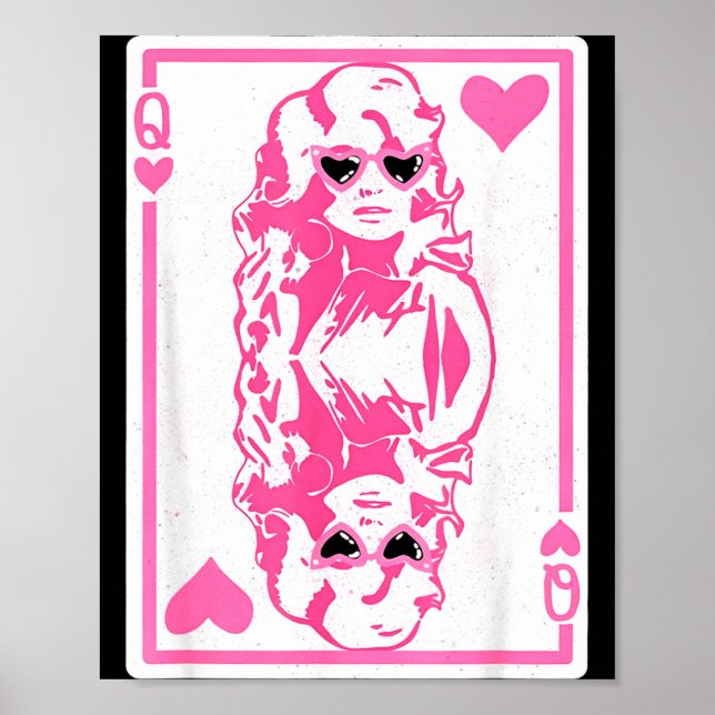Queen Of Hearts Valentines Day  Poster (Front)