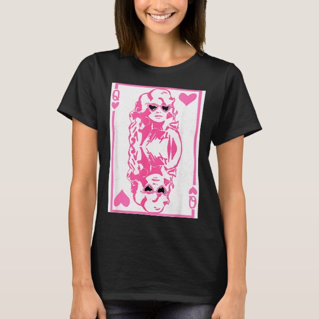 Queen Of Hearts Valentines Day  T-Shirt (Front)