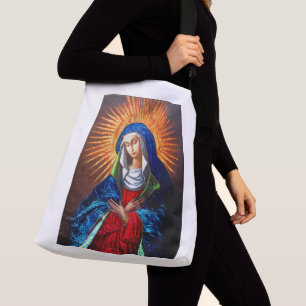 Queen of Heaven Original Painting restored Poster Crossbody Bag