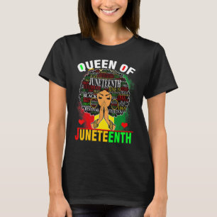 Queen Of Juneteenth Black Girl Magic Melanin Women T-Shirt