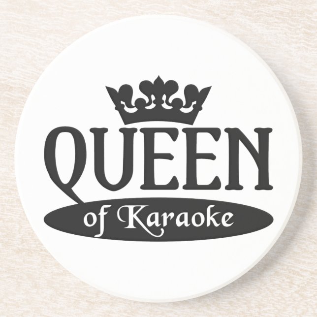 Queen of Karaoke coaster (Front)