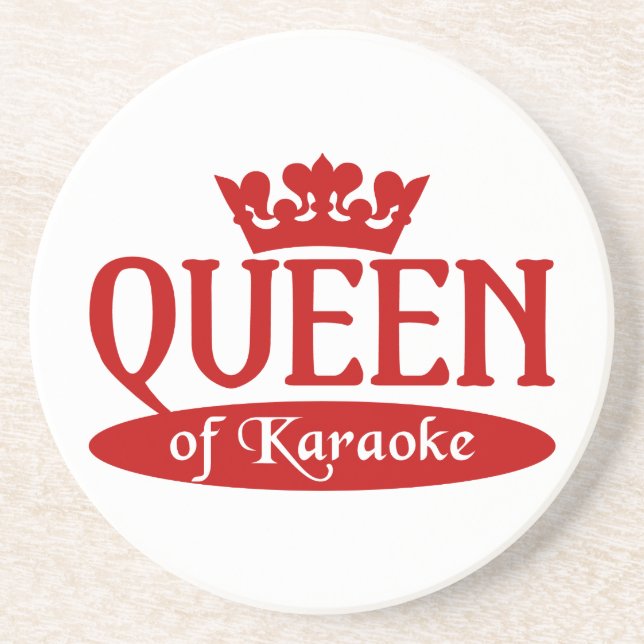 Queen of Karaoke coaster (Front)