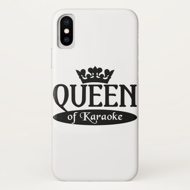 Queen of Karaoke iPhone 4 Case-Mate, customise Case-Mate iPhone Case (Back)